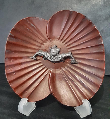 Painted Submariners Remembrance Art Sculpture