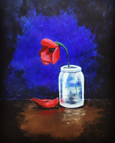 u032 Original Painting u032 - 'Poppy Loss'