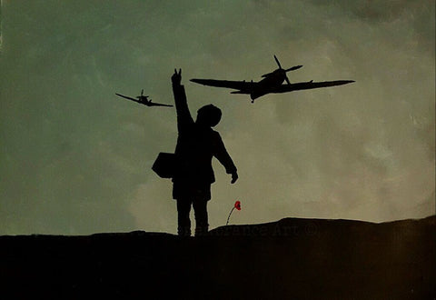 Original painting U289 - 'Spitfires for Victory'