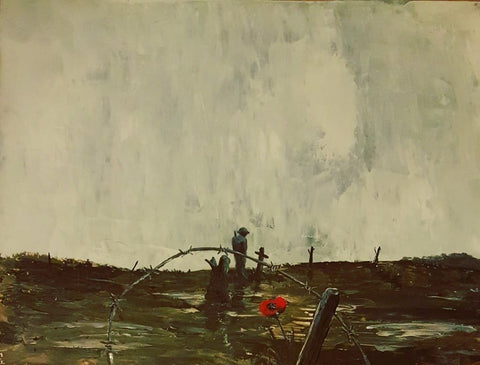 U311 Original Painting  - 'In no mans land'