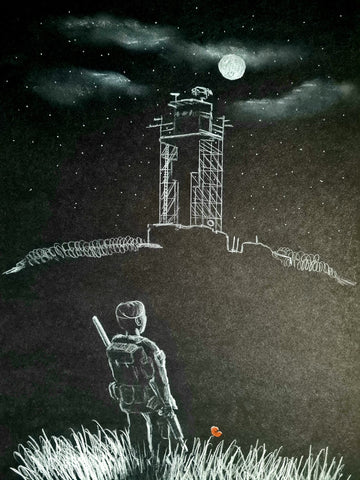 U469 Original Polychromo - 'Watchtowers of the night'