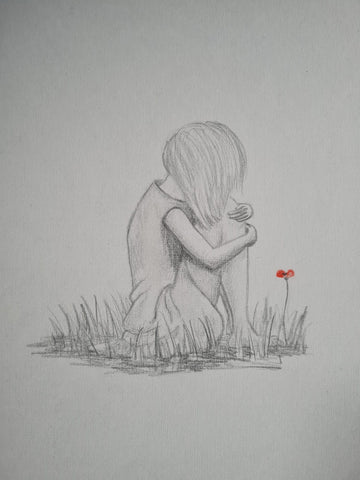 U523 Original Polychromo - 'Lonely girl #3'