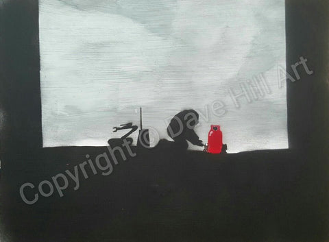Original Painting - 'Lonely Job'